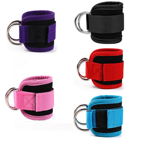 1/2/4Pcs Cable Ankle Straps| Double D-Ring Adjustable Ankle Cuffs| Gym Workouts| Glutes Legs Strength Training| Brace Support Sport